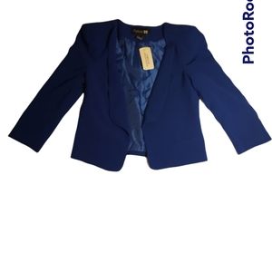 Royal Blue Crop Coat